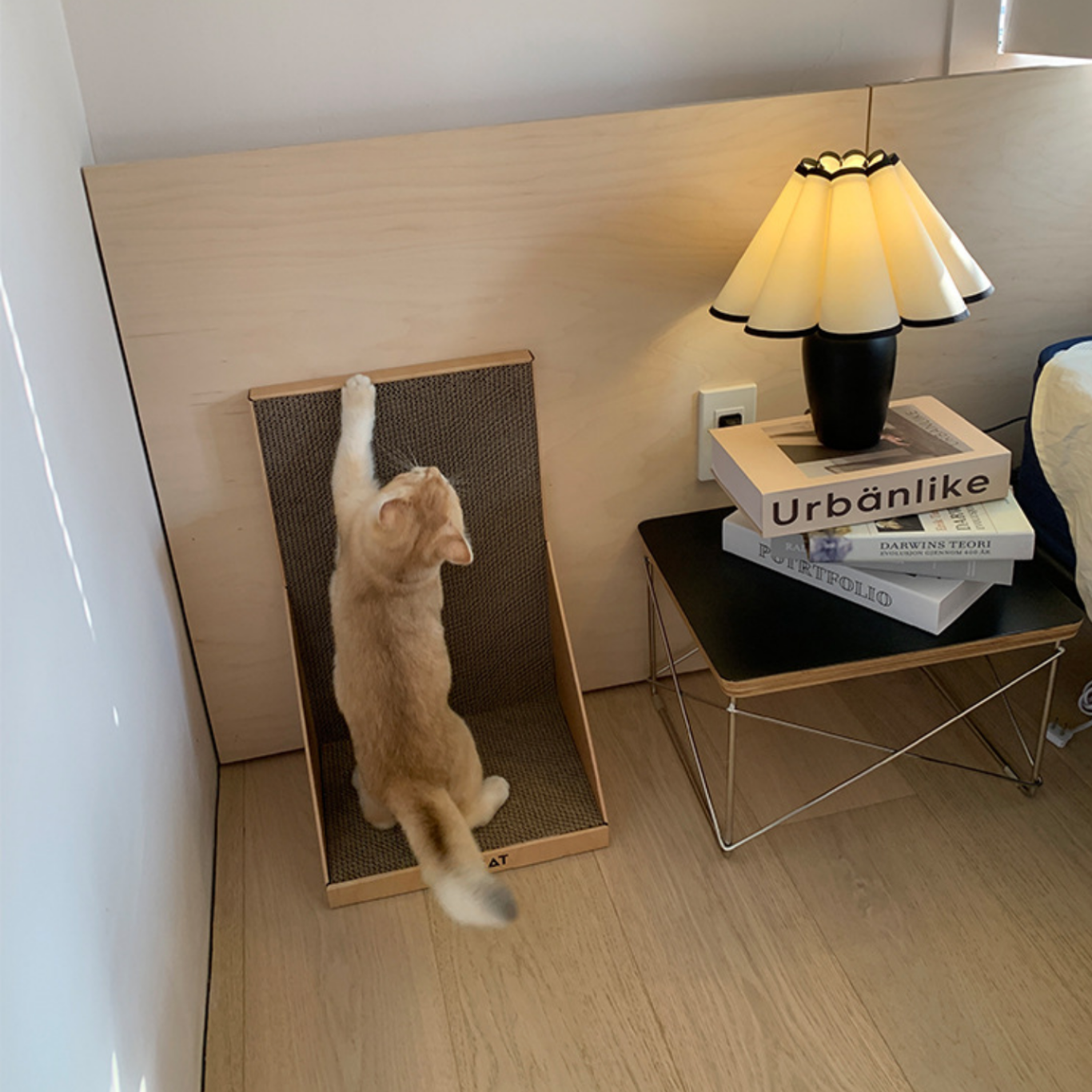 L-Shaped Cat Scratcher Board
