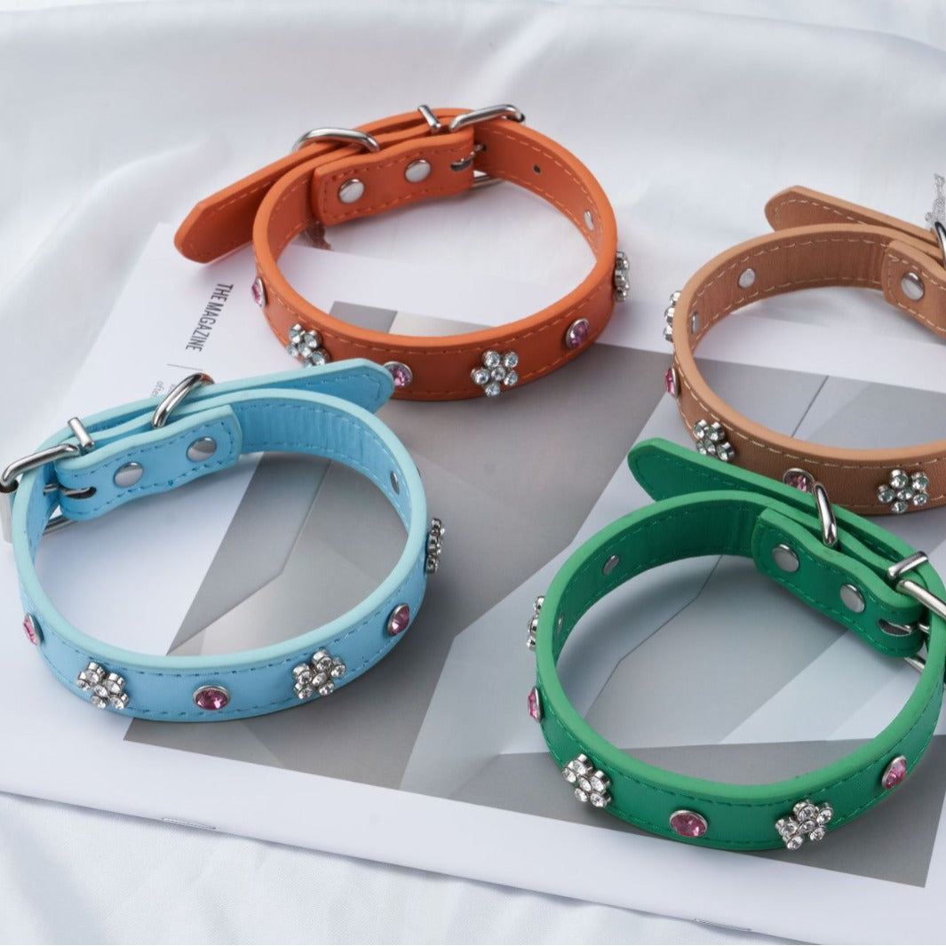 Small Floral Crystal Collar