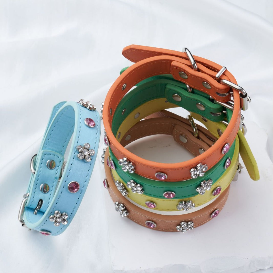Small Floral Crystal Collar