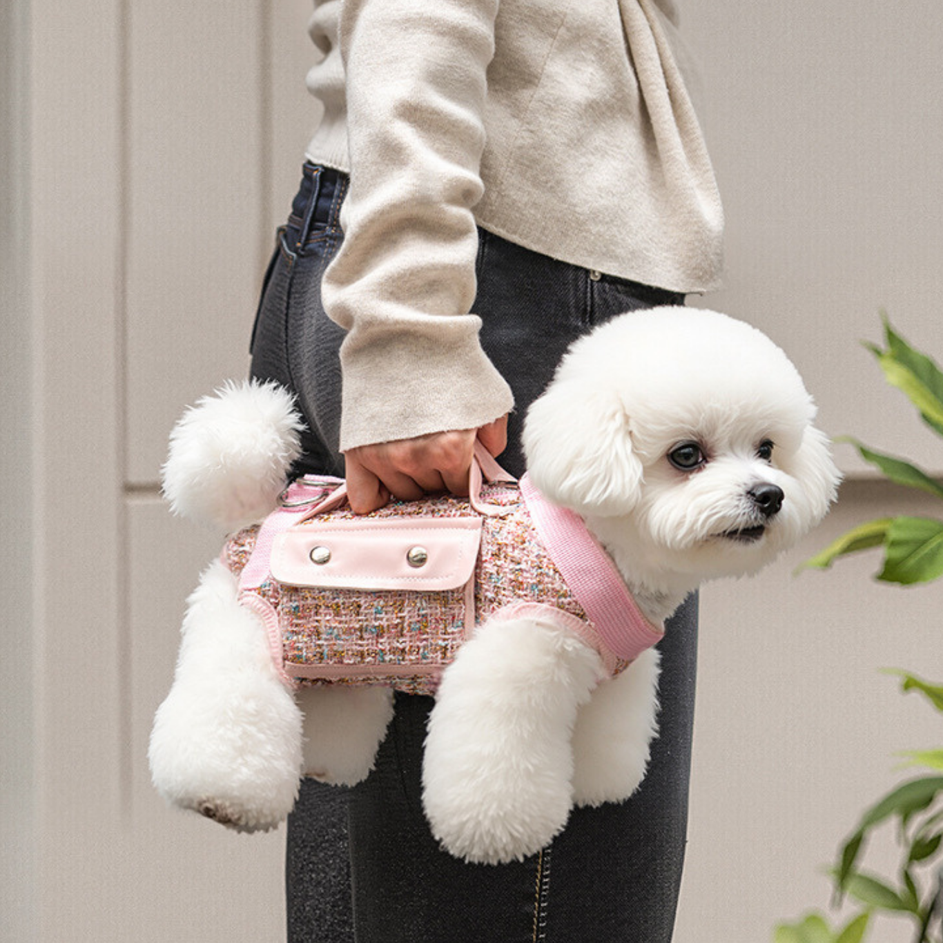 Parisian Tweed Pet Crossbody Harness