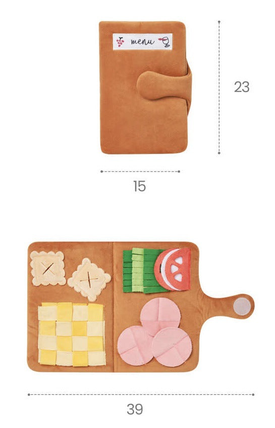 🧀 Party Food Menu Sniff Toy