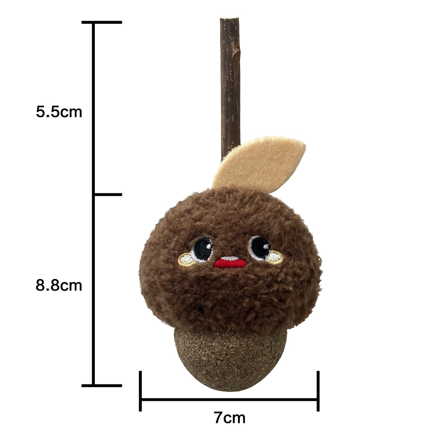 Hazelnut Stuff Toy for Grinding and Snacks