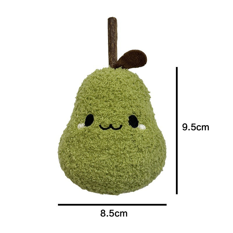 Pear Stuff Toy for Grinding Snacks