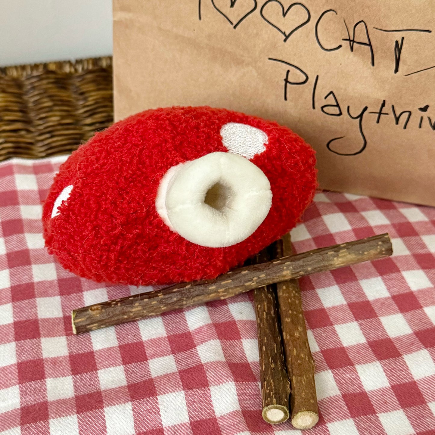 Mushroom Stuff Toy for Grinding Snacks